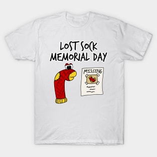 Lost Sock Memorial Day Funny Doodle T-Shirt